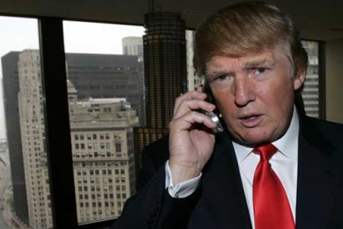Image result for trump with phone